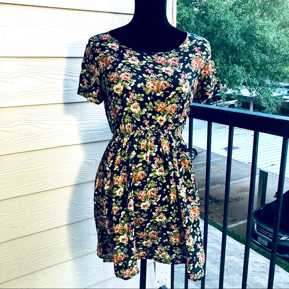 Cute flair mini summer dress